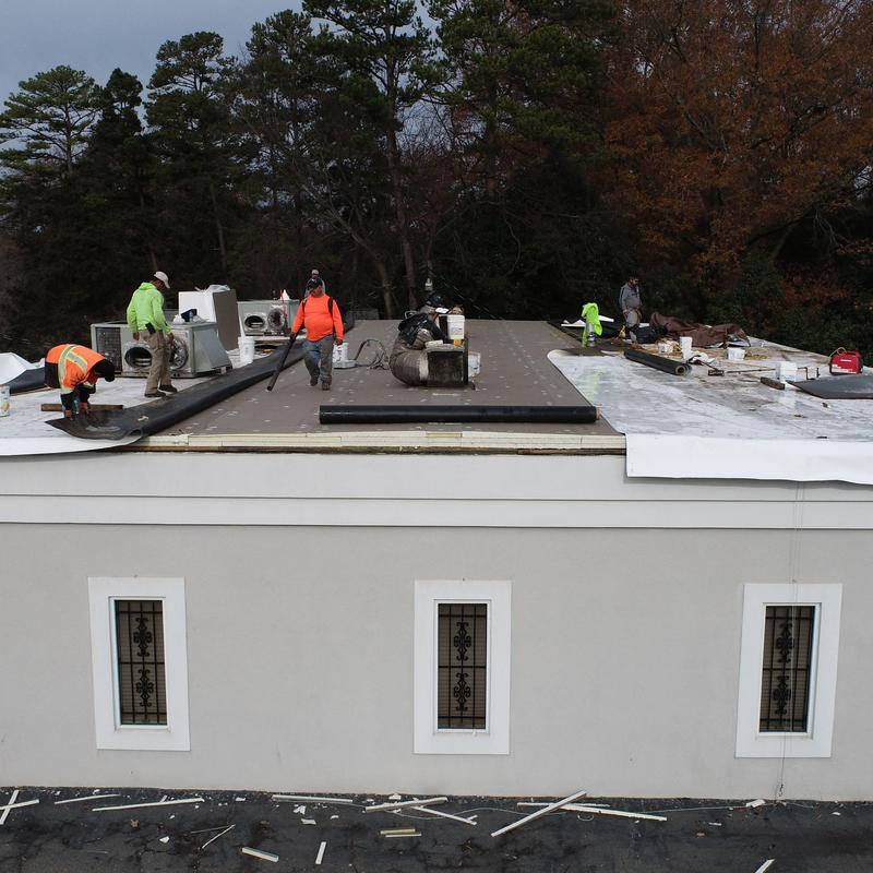 Project photo: Charlotte, NC TPO Tapered Insulation Commercial Roof