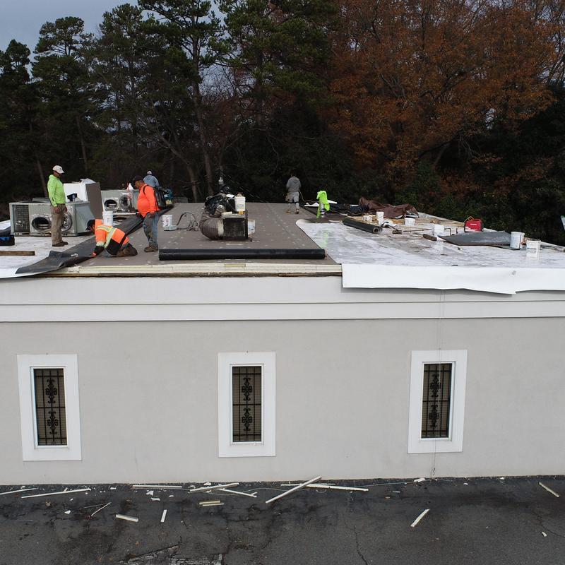 Charlotte, NC TPO Tapered Insulation Commercial Roof project photo 3