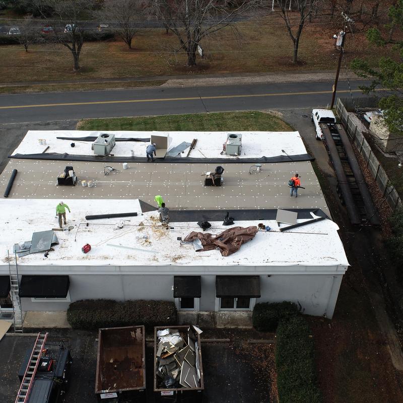 Charlotte, NC TPO Tapered Insulation Commercial Roof project photo 4