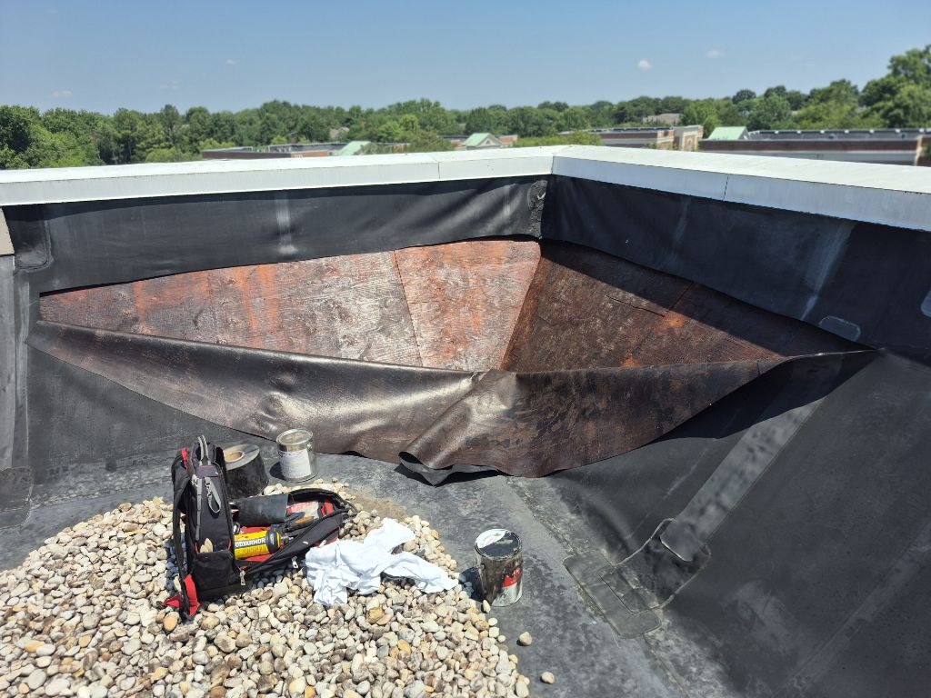 Commercial Single-Ply Membrane Repair – Charlotte, NC project photo 3