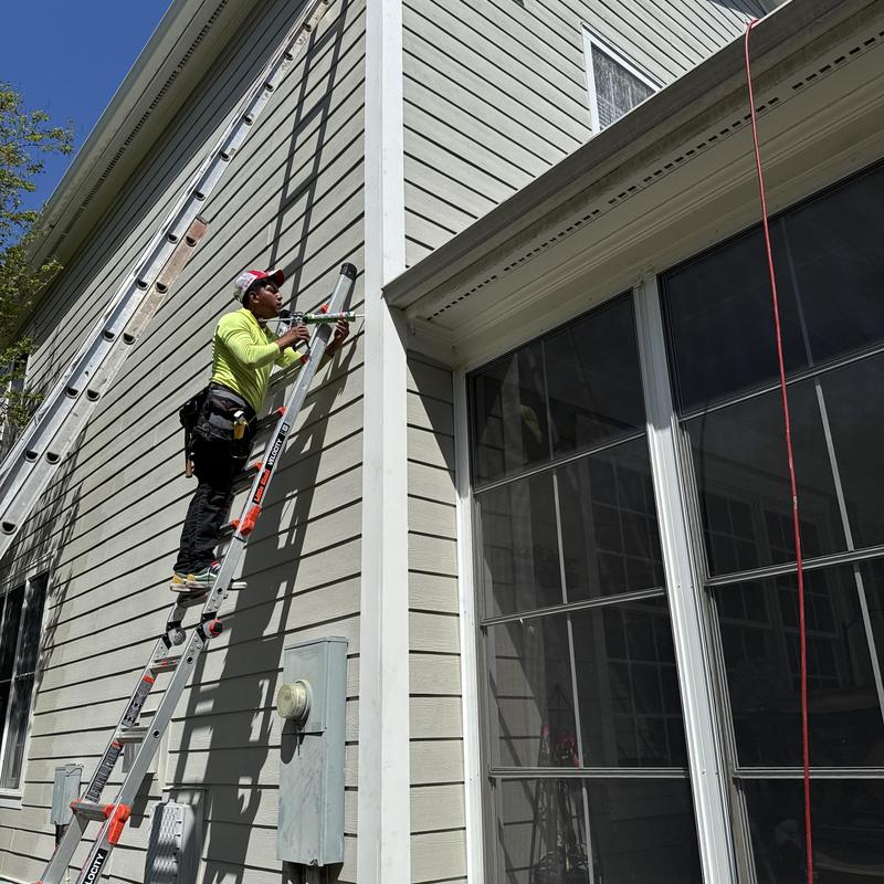 Project photo: Fort Mill SC Exterior Trim Repair PVC Corner Post & Rake Replacement (Baxter Village)