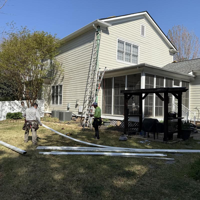 Fort Mill SC Exterior Trim Repair PVC Corner Post & Rake Replacement (Baxter Village) project photo 4