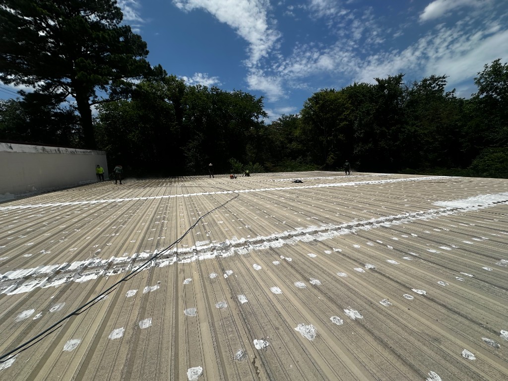 Commercial Metal Roof Coating – Dalton, GA project photo 3