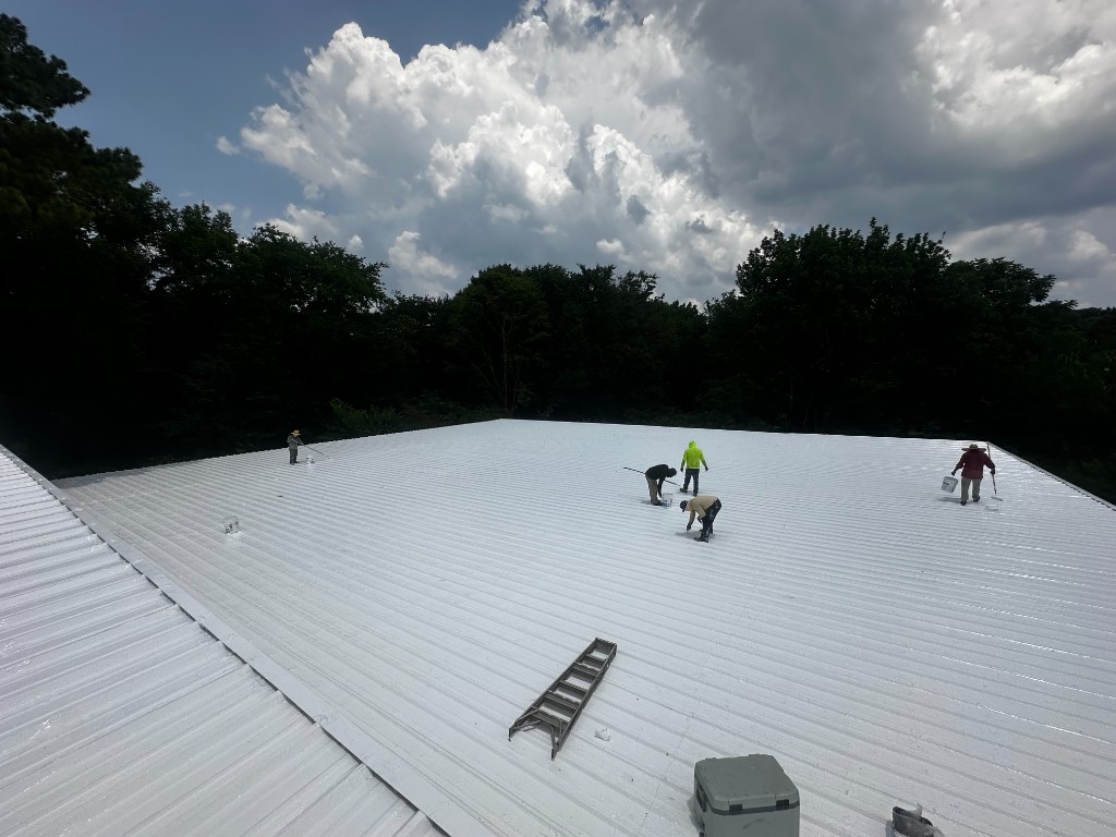 Commercial Metal Roof Coating – Dalton, GA project photo 4