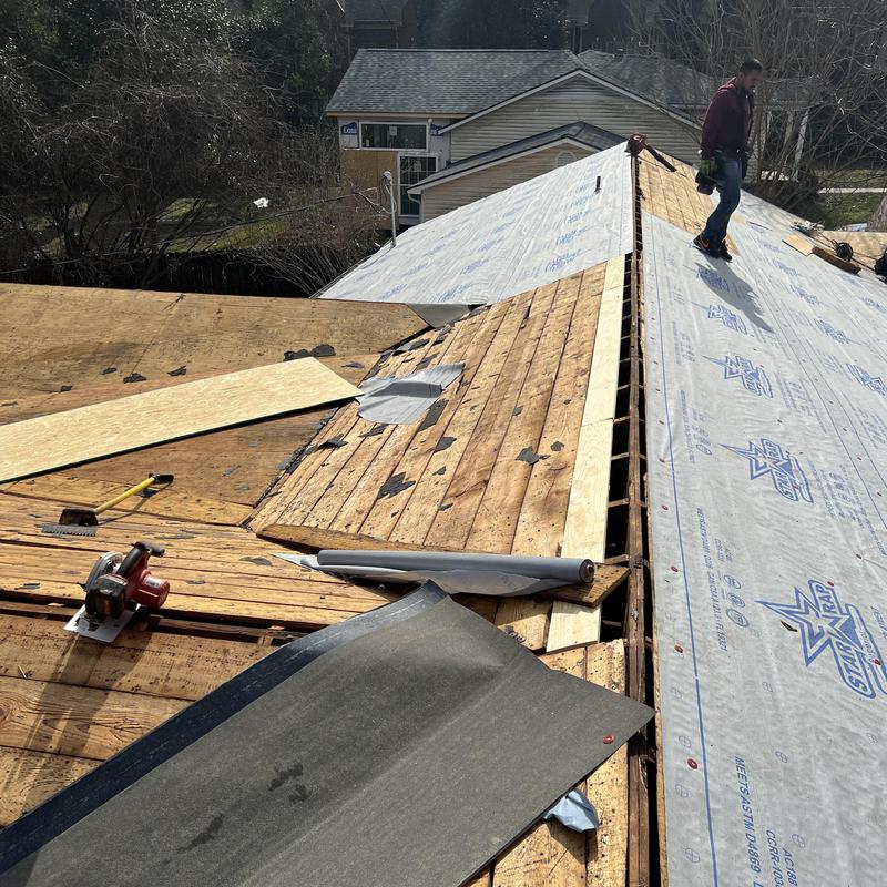 Charlotte, NC Roof Installation - lots of wood replacement project photo 1
