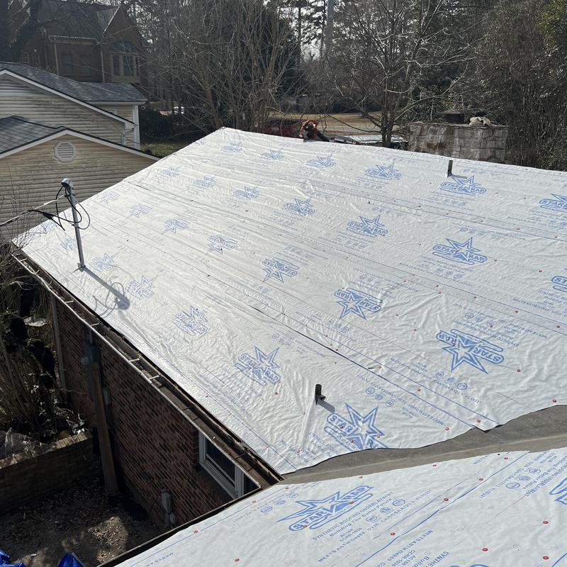Charlotte, NC Roof Installation - lots of wood replacement project photo 3