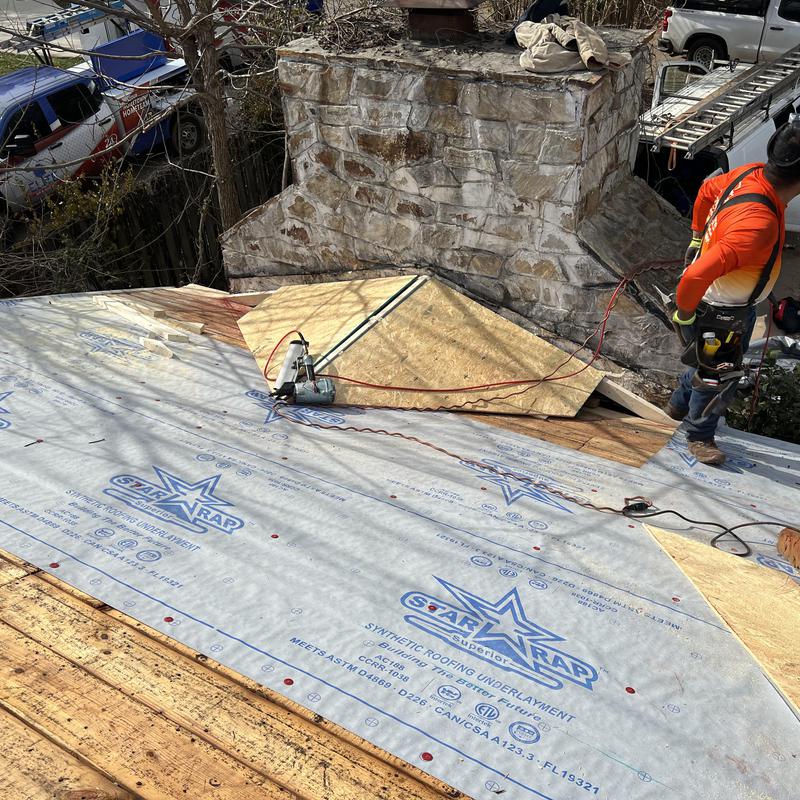 Charlotte, NC Roof Installation - lots of wood replacement project photo 5