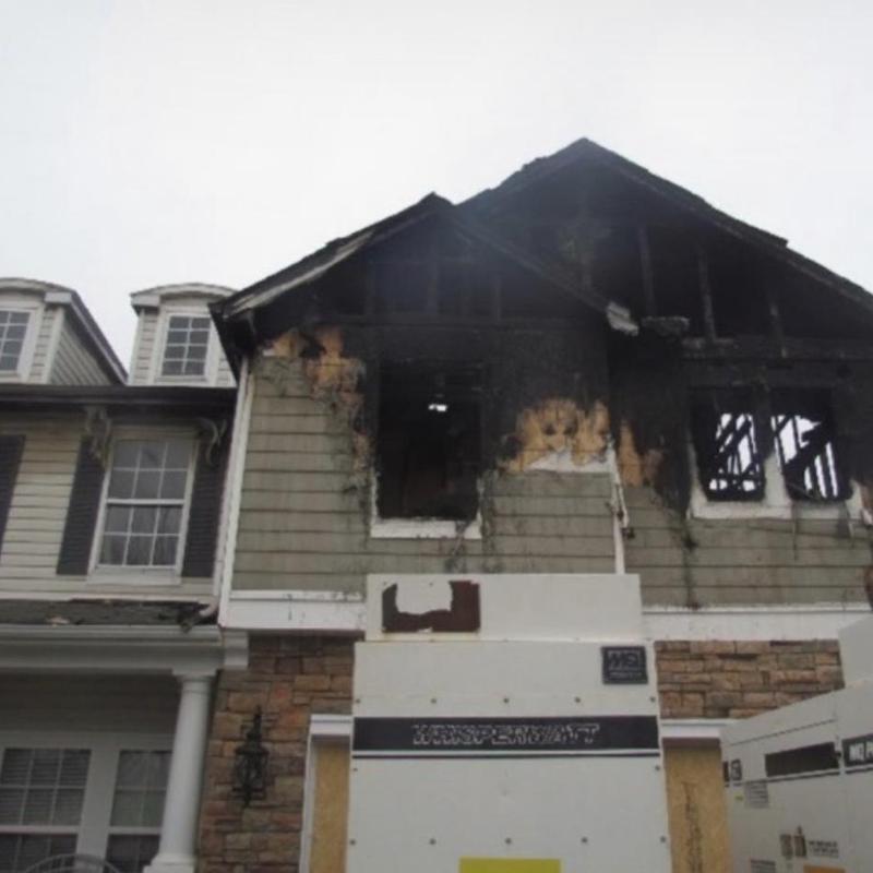 Project photo: Charlotte NC Emergency Tarp - this fire damaged home needed