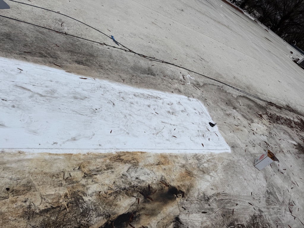Commercial Membrane Blister Repair and TPO Recover – Charlotte, NC project photo 3
