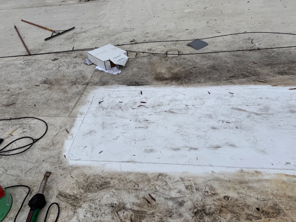 Commercial Membrane Blister Repair and TPO Recover – Charlotte, NC project photo 2