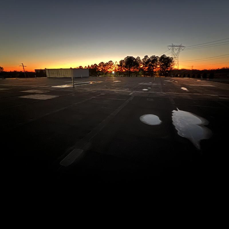 Project photo: Shelby, NC - commercial low slope flat roof leak