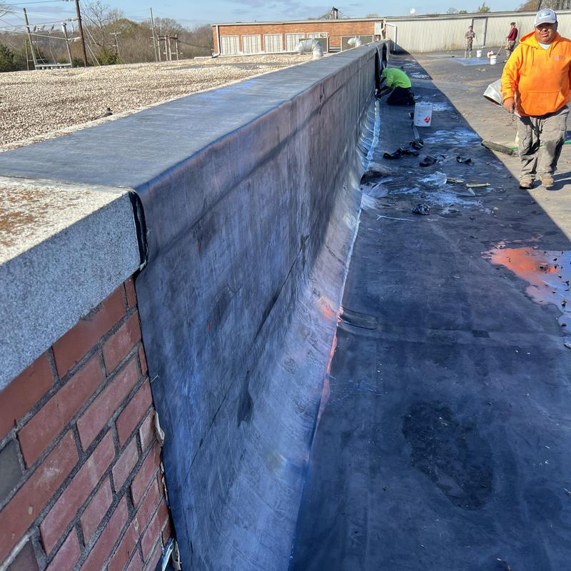 Project photo: Belmont, NC EPDM Roof Repair - we are repairing an old EPDM