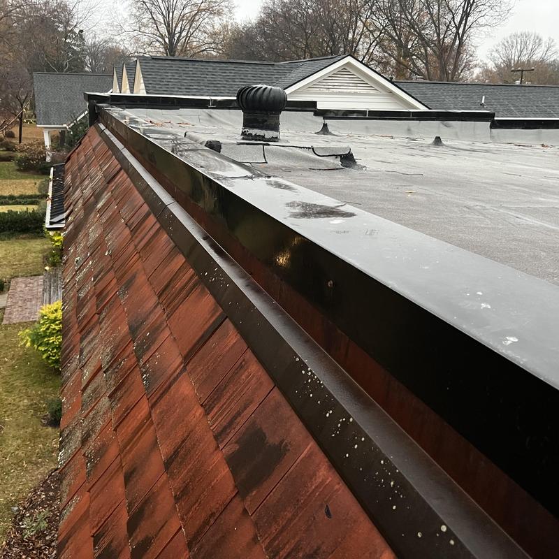 Charlotte, NC Flat Roof Leak Inspection. This old torch project photo 3
