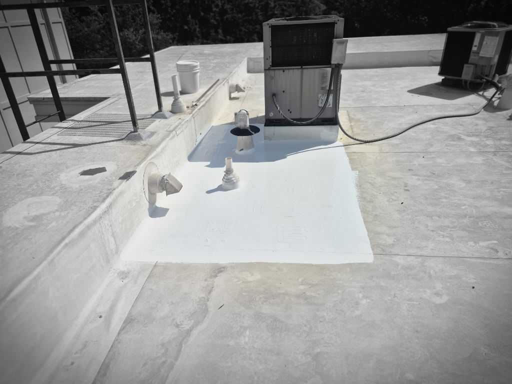 Project photo: Commercial TPO Roof Coating Repair – Charlotte, NC