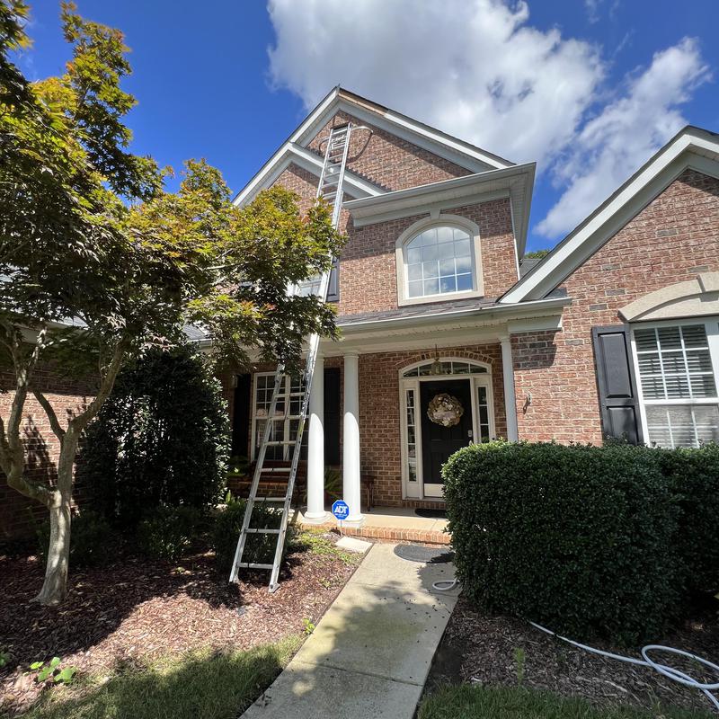 Waxhaw, NC Roof Repair - upper gable fascia metal came project photo 1