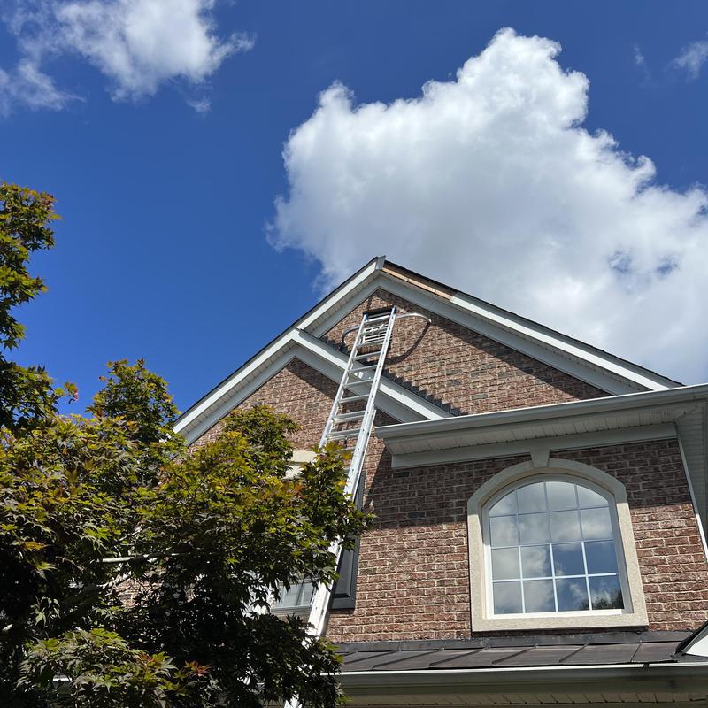 Waxhaw, NC Roof Repair - upper gable fascia metal came project photo 4